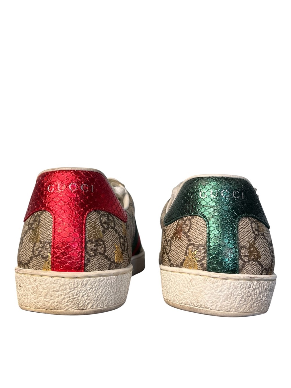 Gucci Ace GG Supreme Monogram Canvas Bees Sneaker Sz 10 1/2 UK / 11-11.5 US - Picture 11 of 16